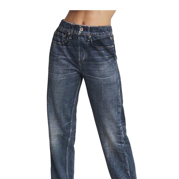 RAG & BONE Miramar Denim Printed Jogger Sweatpants Merest XS $225 - Picture 1 of 11